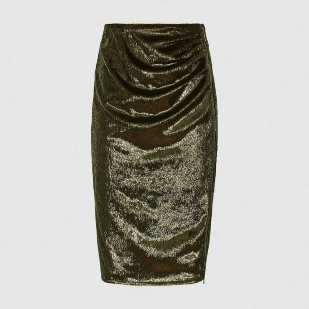 NWT REISS | Leena Velvet Midi Skirt - Picture 5 of 10
